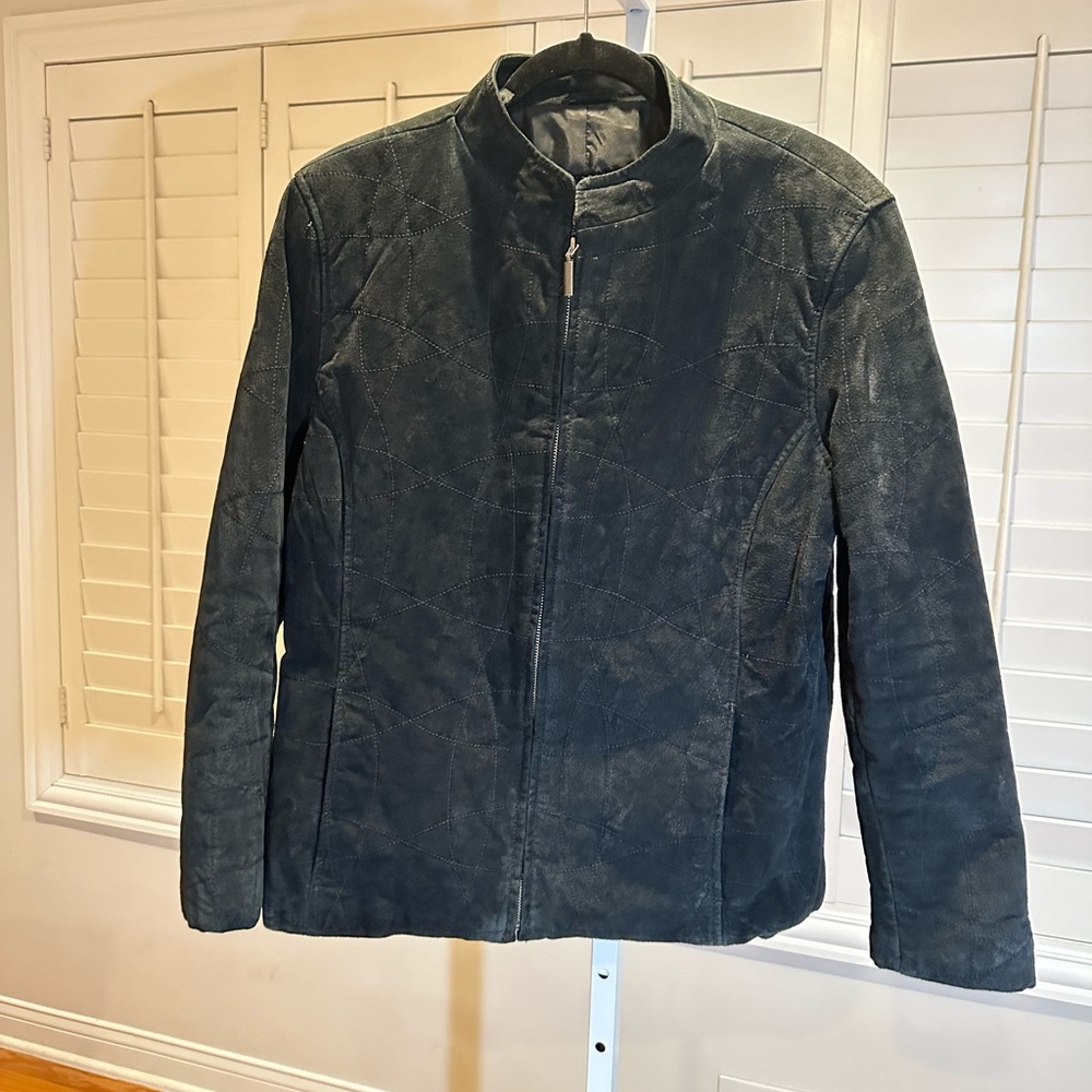 Womans Louis Albert Barcelona Leather/suede jacket (M)